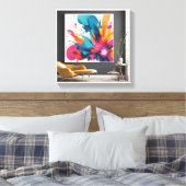 Prachtige Canvas Art Perfect voor Huis & Kantoor (Insitu (Slaapkamer))