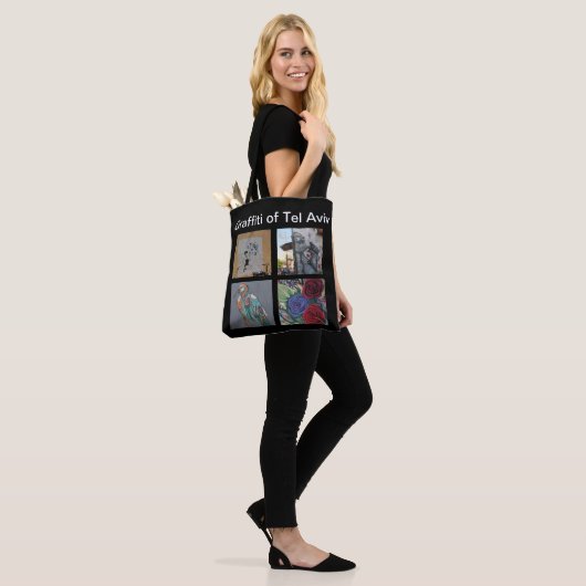 Prachtige Canvas tas met Original Artwork (Op model)