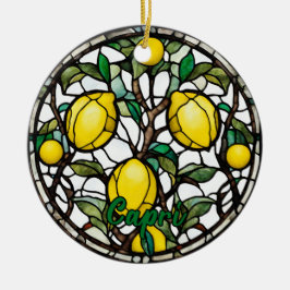 Prachtige Capri Lemon Tree Souvenir Keramisch Ornament