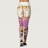 Prachtige Carousel Horse #4 Leggings (Achterkant)