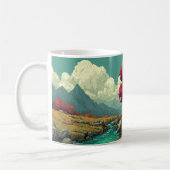 Prachtige Cartoon Landschap Mok (Links)