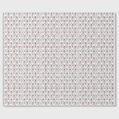 Prachtige Cartoon met witte kat Cadeaupapier (Vlak)