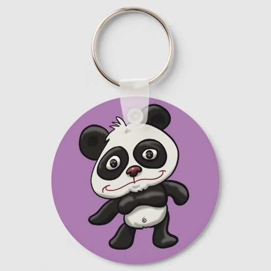 Prachtige Cartoon Panda Sleutelhanger (Voorkant)