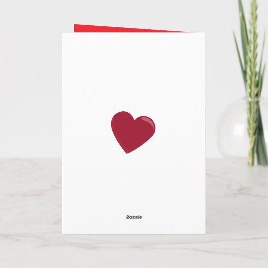 Prachtige Cat Red en White Stripes Valentijn's Day Feestdagen Kaart (Achterkant)