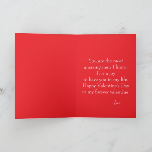 Prachtige Cat Red en White Stripes Valentijn's Day Feestdagen Kaart (Binnen)