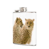 Prachtige Cheetah Beauful Cat-foto Heupfles (Links)