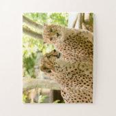 Prachtige Cheetah Beauful Cat-foto Legpuzzel (Verticaal)