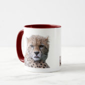 Prachtige Cheetah Beauful Cat Photo Mok (Voorkant links)