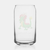 Prachtige Chinese Draak Blikvorm Glas (Achterkant)