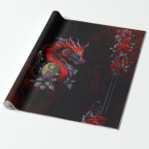 Prachtige Chinese draak Cadeaupapier