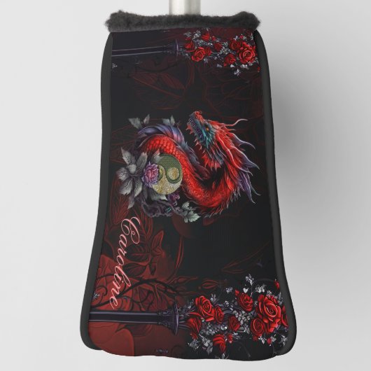 Prachtige Chinese draak Golfheadcover (Draai 90)