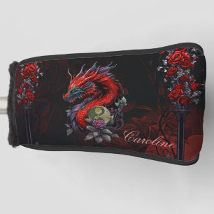 Prachtige Chinese draak Golfheadcover
