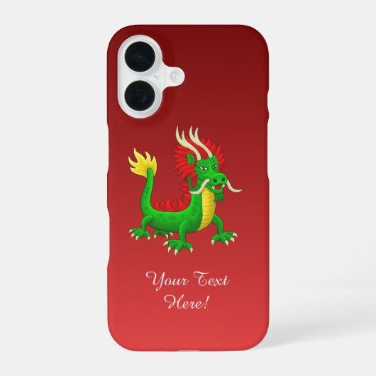 Prachtige Chinese Draak iPhone 16 Hoesje (Achterkant)
