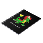 Prachtige Chinese Draak Notitieboek (Linkerzijde)