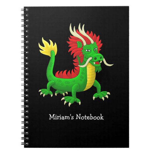 Prachtige Chinese Draak Notitieboek (Voorkant)