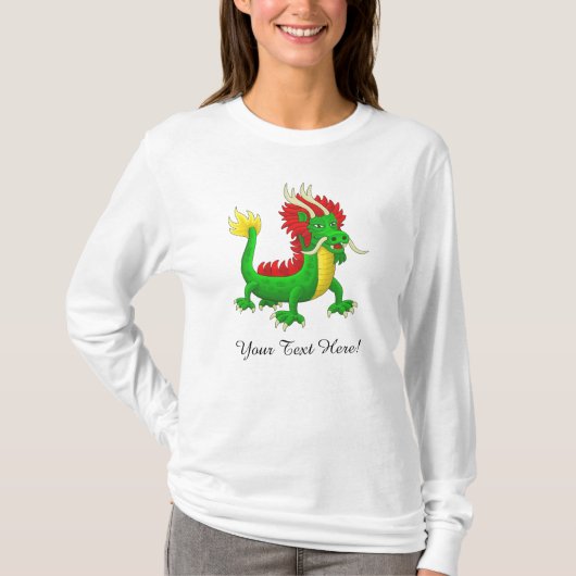 Prachtige Chinese Draak T-shirt (Voorkant)