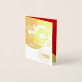 Prachtige Chinese Ox Nieuwjaar 2021 Luxe VGC Folie Kaarten (Voorkant)