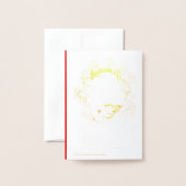 Prachtige Chinese Ox Nieuwjaar 2021 Luxe VGC Folie Kaarten (Met envelop)