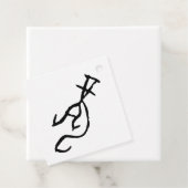 Prachtige Chinese Zodiac-Dragon#001- Bedankjes Labels (In situ)