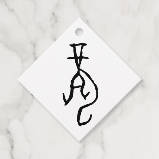 Prachtige Chinese Zodiac-Dragon#001- Bedankjes Labels (Voorkant)