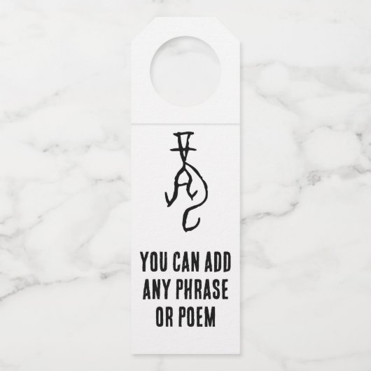 Prachtige Chinese Zodiac-Dragon#001- Flessenhanger (Voorkant)