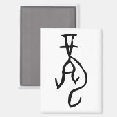 Prachtige Chinese Zodiac-Dragon#001- Magneet (Voorkant / Achterkant)