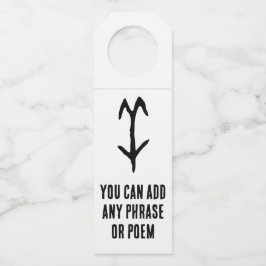 Prachtige Chinese Zodiac-Goat-#001- Flessenhanger