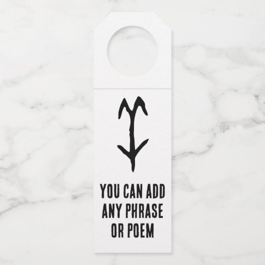 Prachtige Chinese Zodiac-Goat-#001- Flessenhanger (Voorkant)