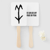 Prachtige Chinese Zodiac-Goat-#001- Handwaaier (Voorkant en achterkant)