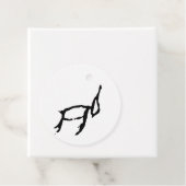 Prachtige Chinese Zodiac-Konijn-#001- Bedankjes Labels (In situ)