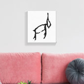 Prachtige Chinese Zodiac-Konijn-#001- Canvas Afdruk (Insitu (Woonkamer))