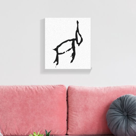 Prachtige Chinese Zodiac-Konijn-#001- Canvas Afdruk (Insitu (Woonkamer))