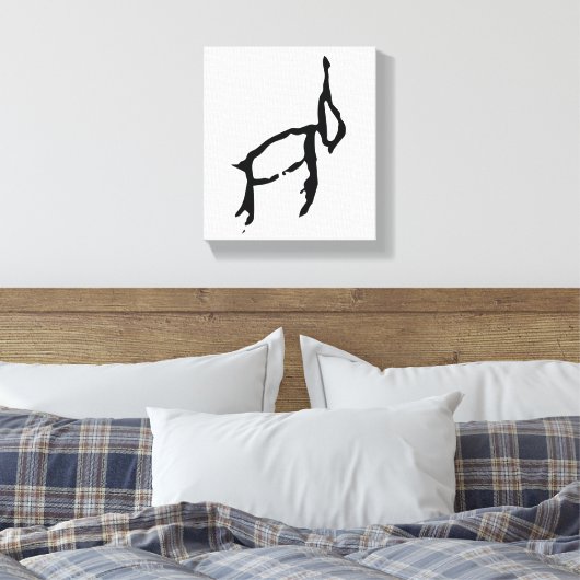 Prachtige Chinese Zodiac-Konijn-#001- Canvas Afdruk (Insitu (Slaapkamer))