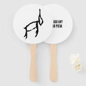 Prachtige Chinese Zodiac-Konijn-#001- Handwaaier (Voorkant en achterkant)