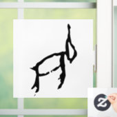 Prachtige Chinese Zodiac-Konijn-#001- Raamsticker (Huis)