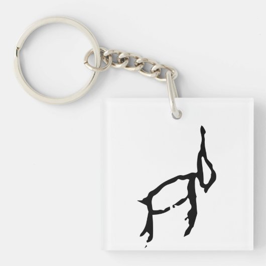 Prachtige Chinese Zodiac-Konijn-#001- Sleutelhanger (Voorkant)