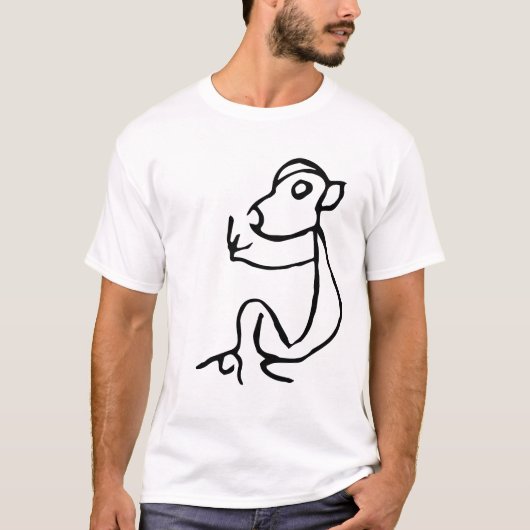 Prachtige Chinese Zodiac-Monkey-#001-01- T-shirt (Voorkant)