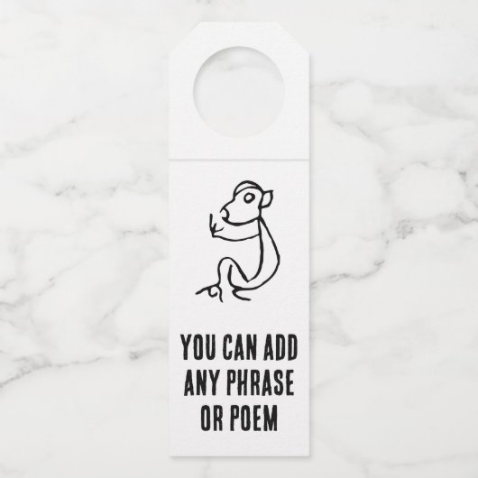 Prachtige Chinese Zodiac-Monkey#001- Flessenhanger (Voorkant)