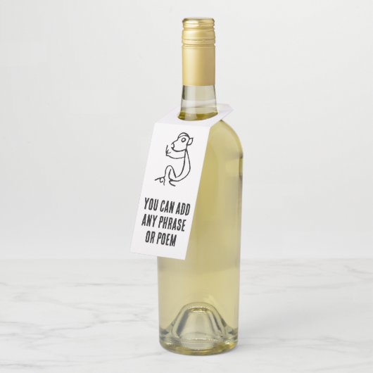 Prachtige Chinese Zodiac-Monkey#001- Flessenhanger (Schuin)