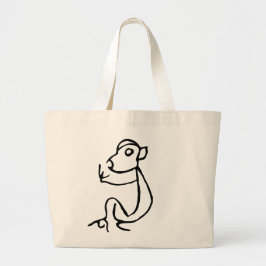 Prachtige Chinese Zodiac-Monkey#001- Grote Tote Bag