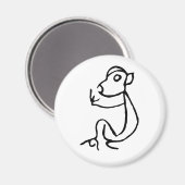 Prachtige Chinese Zodiac-Monkey#001- Magneet (Voorkant / Achterkant)