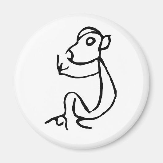 Prachtige Chinese Zodiac-Monkey#001- Magneet (Voorkant)