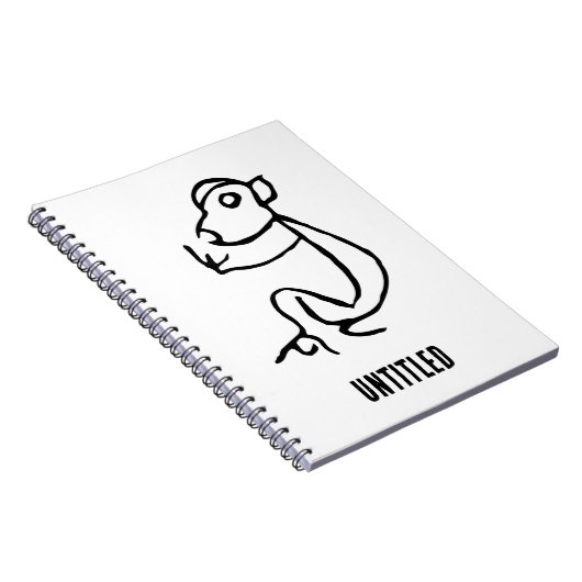 Prachtige Chinese Zodiac-Monkey#001- Notitieboek (Rechterzijde)
