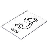 Prachtige Chinese Zodiac-Monkey#001- Notitieboek (Linkerzijde)