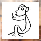 Prachtige Chinese Zodiac-Monkey#001- Raamsticker (Vel 2)
