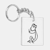 Prachtige Chinese Zodiac-Monkey-#001- Sleutelhanger (Voorkant Links)