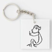 Prachtige Chinese Zodiac-Monkey-#001- Sleutelhanger (Voorkant)