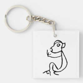 Prachtige Chinese Zodiac-Monkey-#001- Sleutelhanger