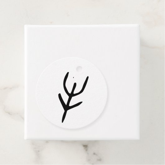 Prachtige Chinese Zodiac-Ox-#001- Bedankjes Labels (In situ)