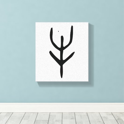 Prachtige Chinese Zodiac-Ox-#001- Canvas Afdruk (Insitu (Houten vloer))